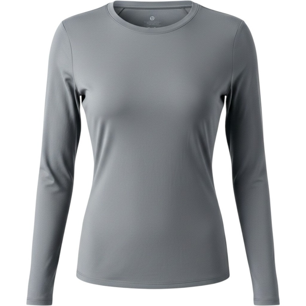 Lululemon Wundermost Ultra-Soft Nulu Crewneck Long-Sleeve Shirt Grey Large